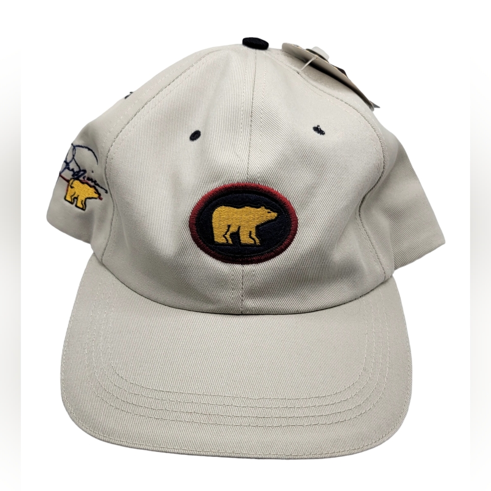 Jack Nicklaus Golden Bear Hat Adjustable Strap AHEAD Headgear New With Tags
